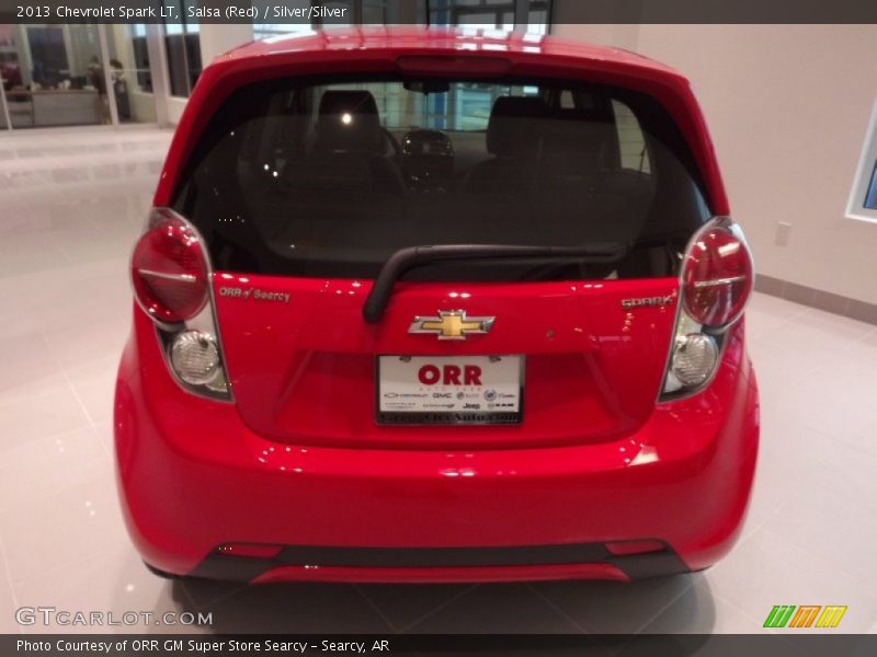 Salsa (Red) / Silver/Silver 2013 Chevrolet Spark LT