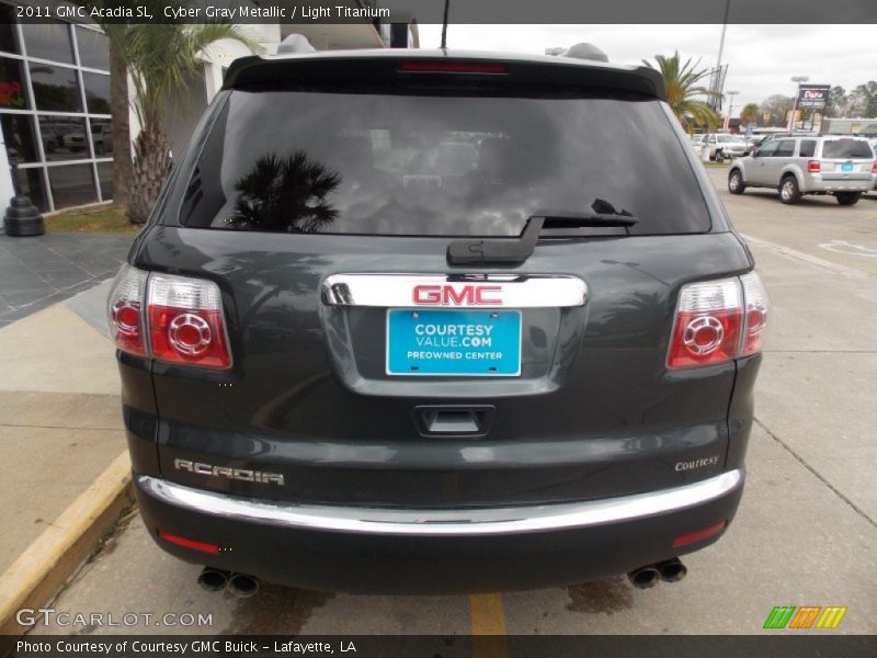 Cyber Gray Metallic / Light Titanium 2011 GMC Acadia SL