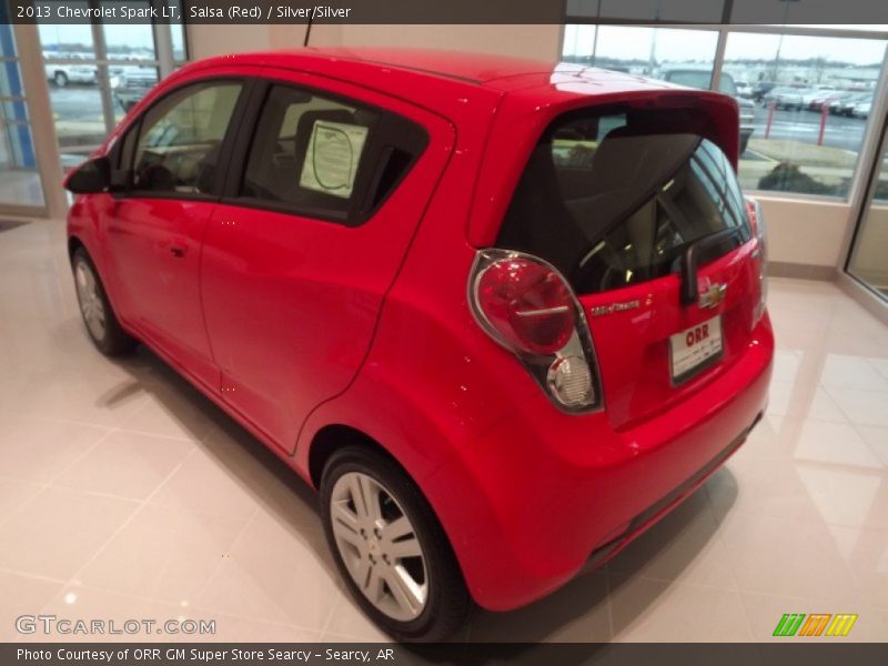 Salsa (Red) / Silver/Silver 2013 Chevrolet Spark LT