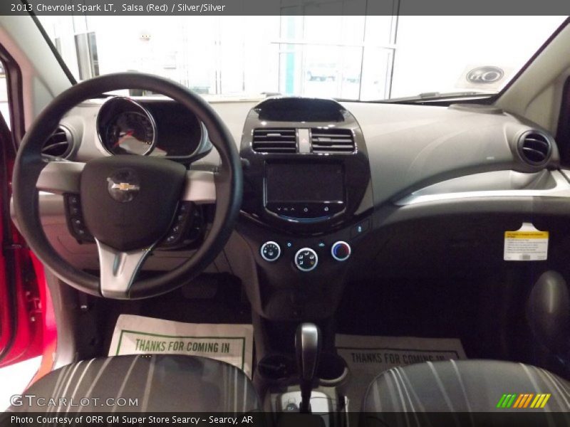 Salsa (Red) / Silver/Silver 2013 Chevrolet Spark LT