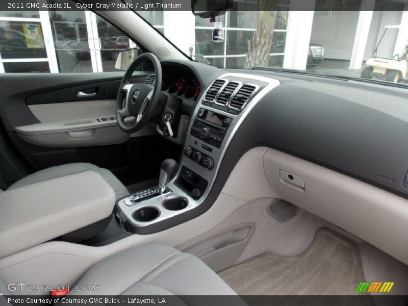 Cyber Gray Metallic / Light Titanium 2011 GMC Acadia SL