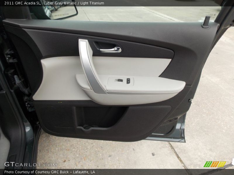 Cyber Gray Metallic / Light Titanium 2011 GMC Acadia SL
