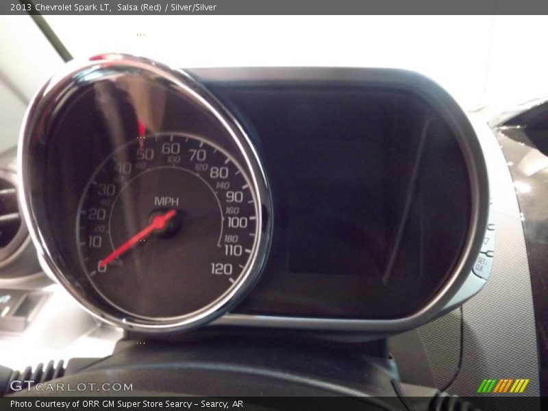 Salsa (Red) / Silver/Silver 2013 Chevrolet Spark LT