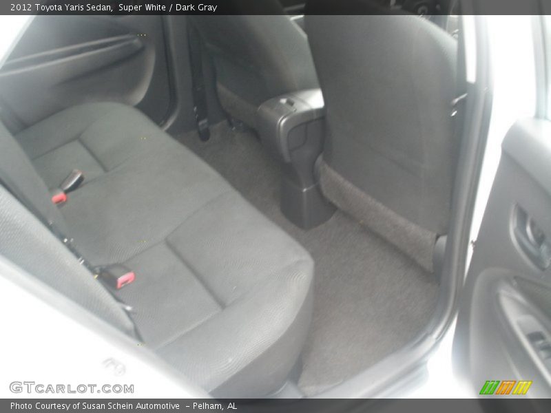 Super White / Dark Gray 2012 Toyota Yaris Sedan