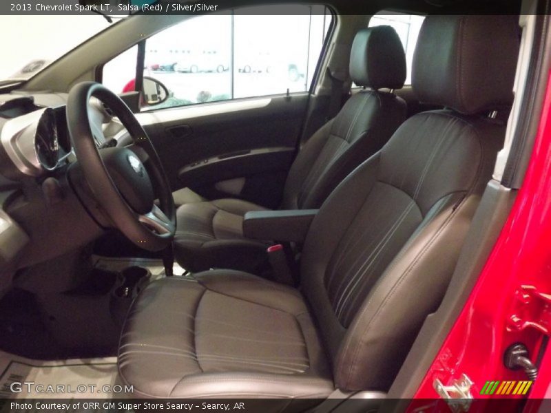 Salsa (Red) / Silver/Silver 2013 Chevrolet Spark LT