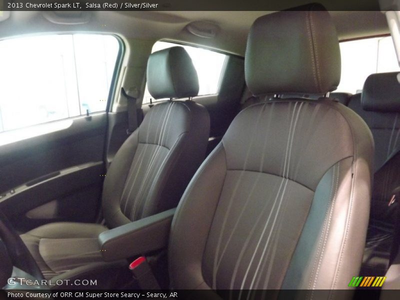 Salsa (Red) / Silver/Silver 2013 Chevrolet Spark LT