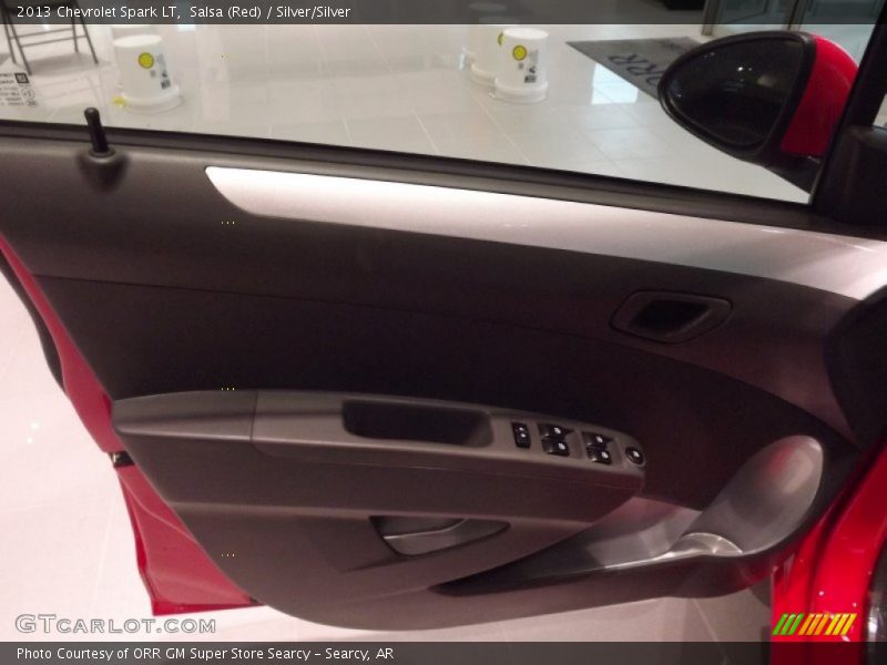 Salsa (Red) / Silver/Silver 2013 Chevrolet Spark LT