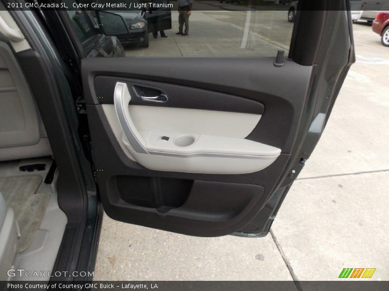 Cyber Gray Metallic / Light Titanium 2011 GMC Acadia SL