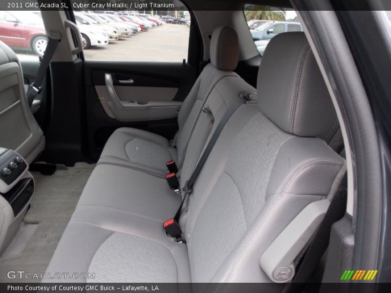 Cyber Gray Metallic / Light Titanium 2011 GMC Acadia SL