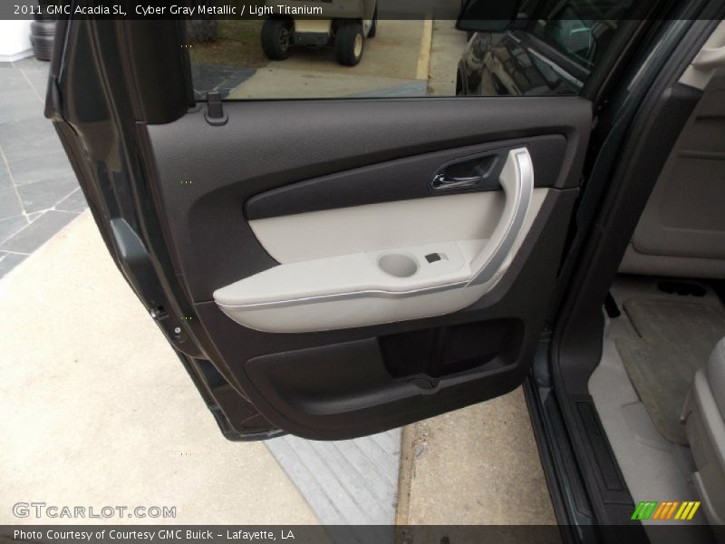 Cyber Gray Metallic / Light Titanium 2011 GMC Acadia SL