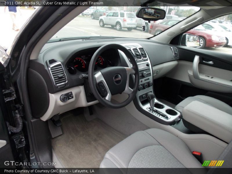 Cyber Gray Metallic / Light Titanium 2011 GMC Acadia SL