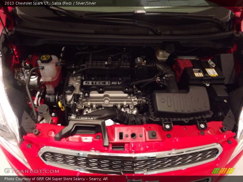 Salsa (Red) / Silver/Silver 2013 Chevrolet Spark LT