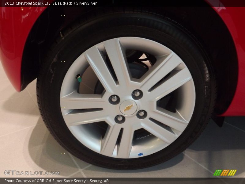 Salsa (Red) / Silver/Silver 2013 Chevrolet Spark LT