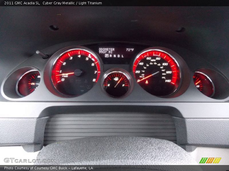 Cyber Gray Metallic / Light Titanium 2011 GMC Acadia SL