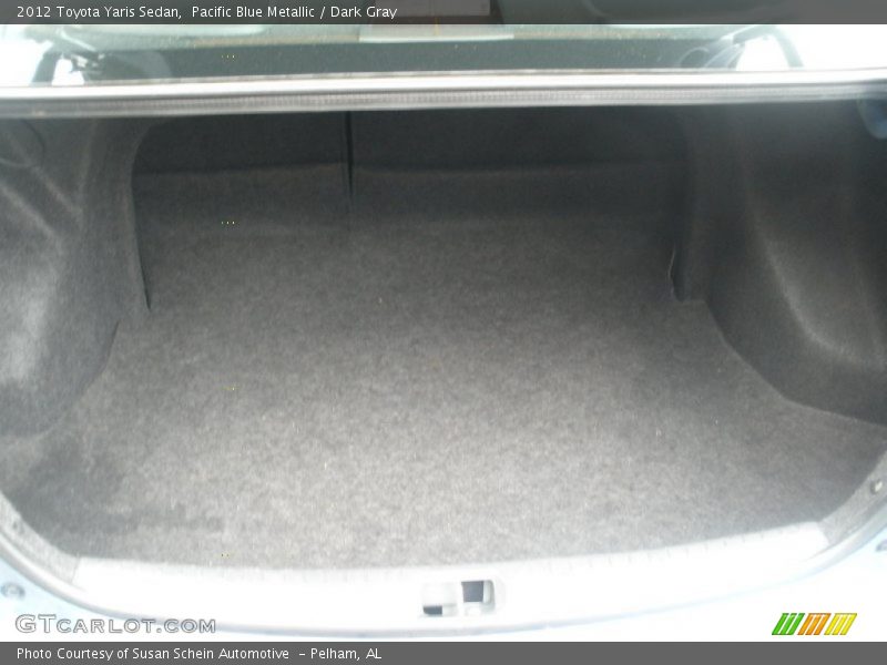 Pacific Blue Metallic / Dark Gray 2012 Toyota Yaris Sedan