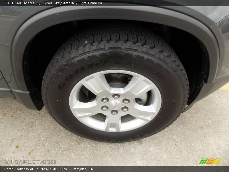 Cyber Gray Metallic / Light Titanium 2011 GMC Acadia SL