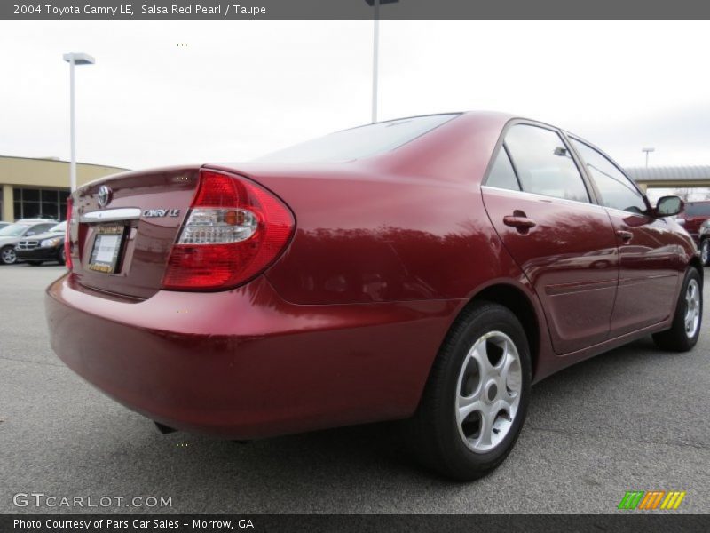 Salsa Red Pearl / Taupe 2004 Toyota Camry LE