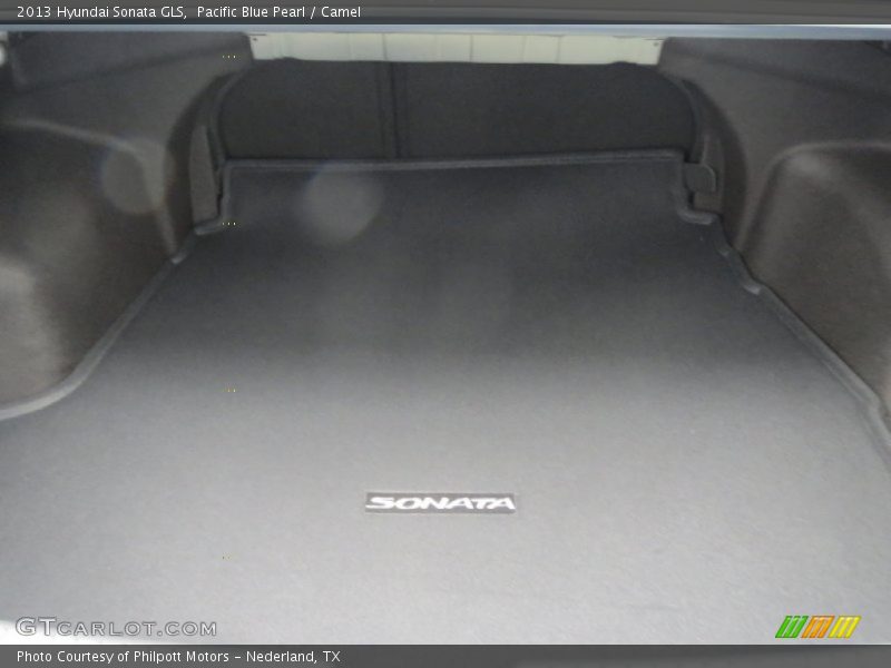 Pacific Blue Pearl / Camel 2013 Hyundai Sonata GLS