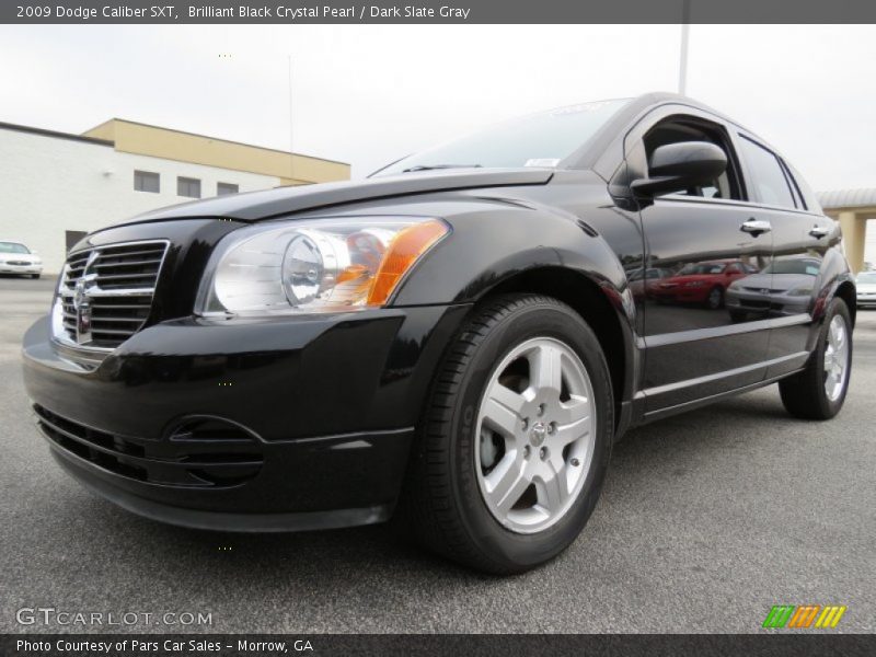 Brilliant Black Crystal Pearl / Dark Slate Gray 2009 Dodge Caliber SXT