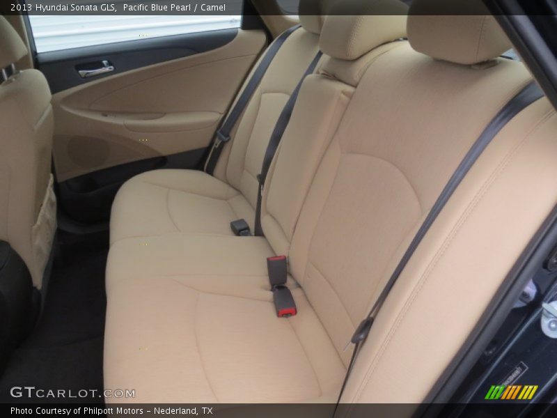 Pacific Blue Pearl / Camel 2013 Hyundai Sonata GLS