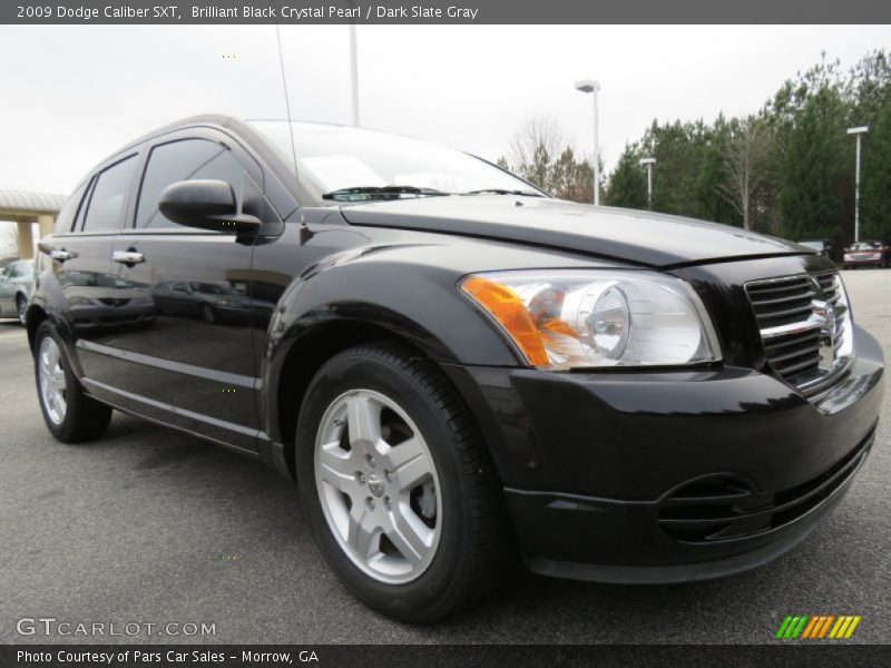 Brilliant Black Crystal Pearl / Dark Slate Gray 2009 Dodge Caliber SXT