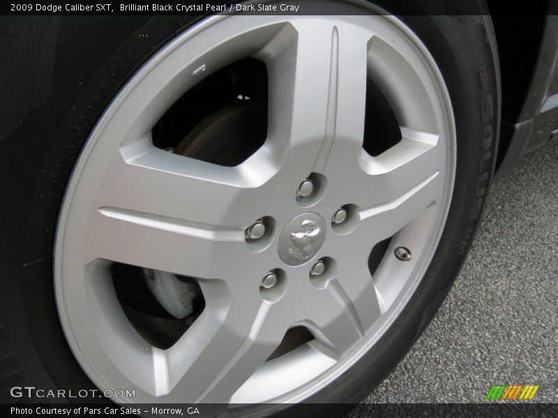 Brilliant Black Crystal Pearl / Dark Slate Gray 2009 Dodge Caliber SXT