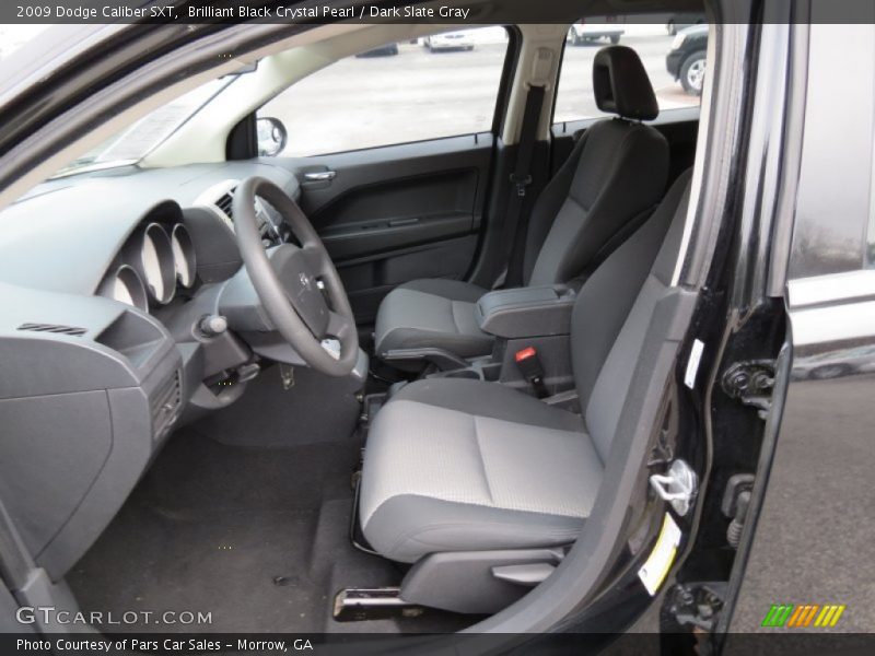 Brilliant Black Crystal Pearl / Dark Slate Gray 2009 Dodge Caliber SXT
