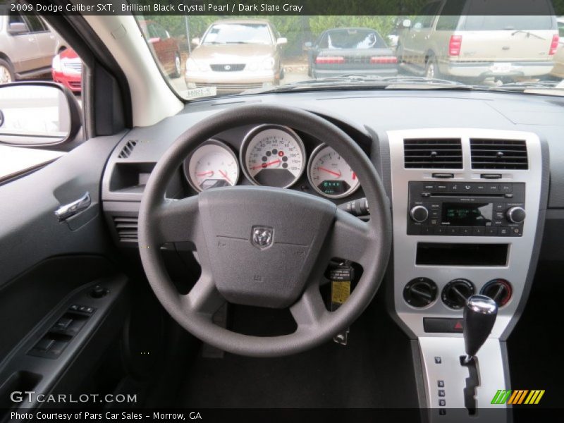 Brilliant Black Crystal Pearl / Dark Slate Gray 2009 Dodge Caliber SXT