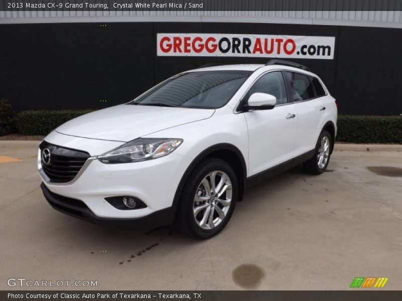 Crystal White Pearl Mica / Sand 2013 Mazda CX-9 Grand Touring