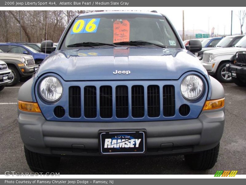 Atlantic Blue Pearl / Medium Slate Gray 2006 Jeep Liberty Sport 4x4