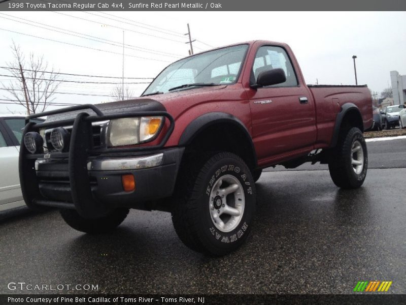 Sunfire Red Pearl Metallic / Oak 1998 Toyota Tacoma Regular Cab 4x4