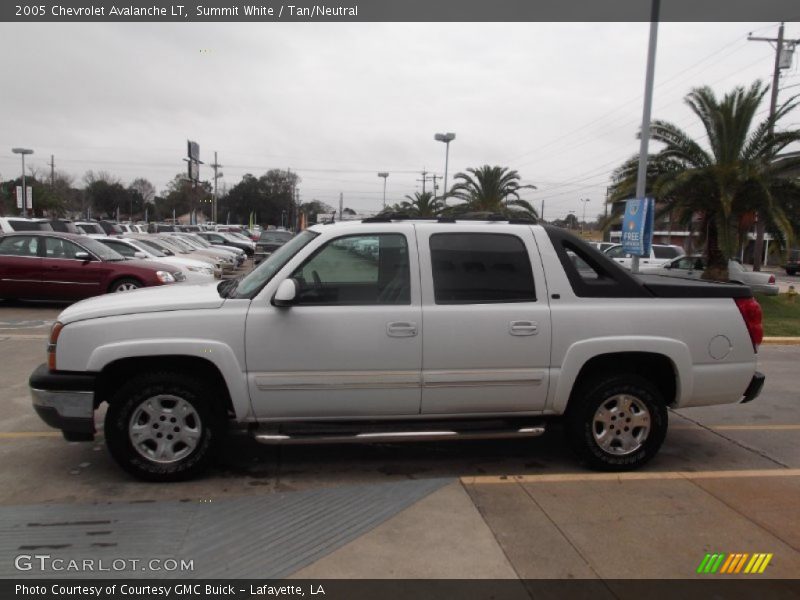 Summit White / Tan/Neutral 2005 Chevrolet Avalanche LT