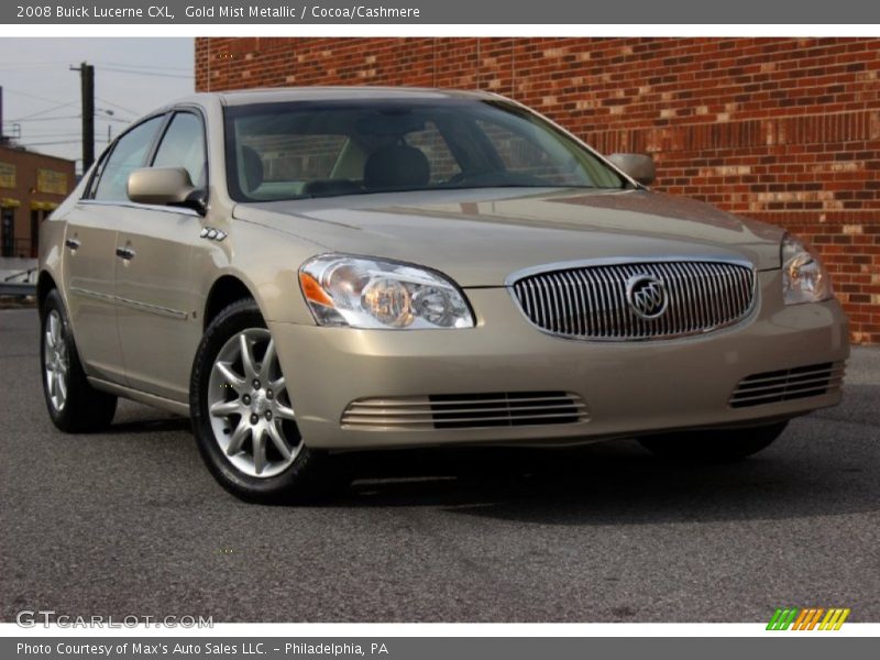 Gold Mist Metallic / Cocoa/Cashmere 2008 Buick Lucerne CXL