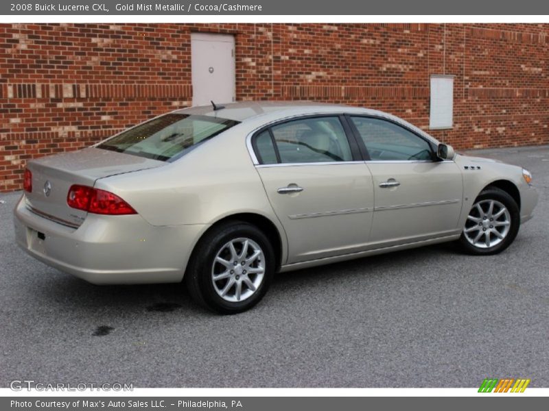 Gold Mist Metallic / Cocoa/Cashmere 2008 Buick Lucerne CXL