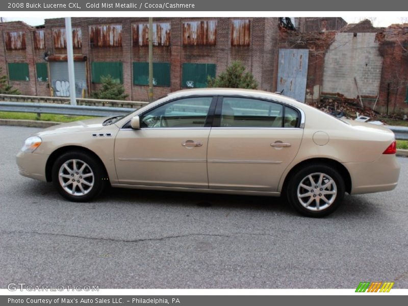 Gold Mist Metallic / Cocoa/Cashmere 2008 Buick Lucerne CXL