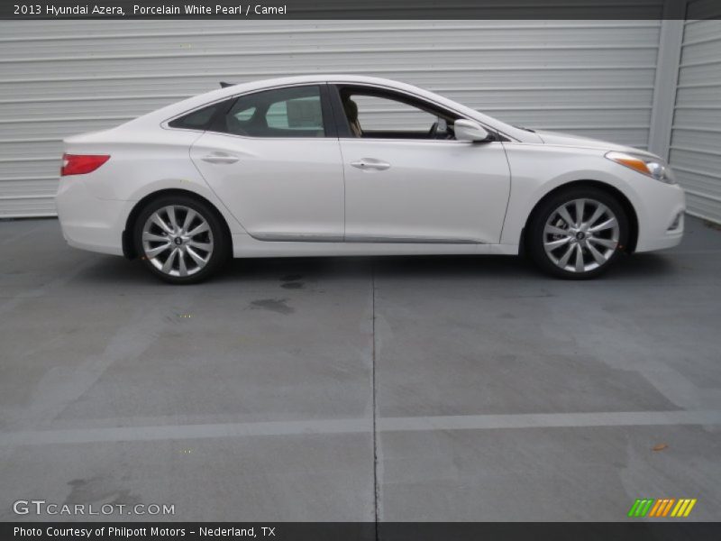 Porcelain White Pearl / Camel 2013 Hyundai Azera