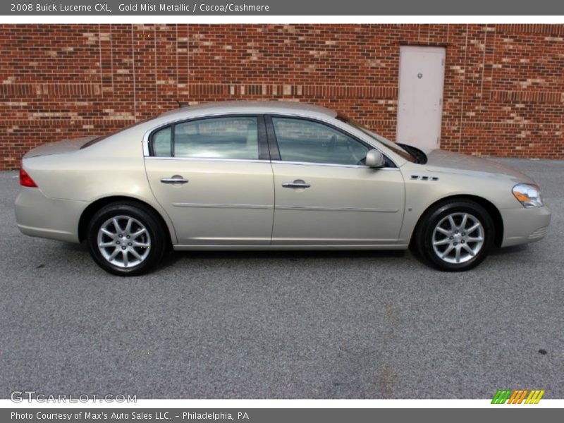Gold Mist Metallic / Cocoa/Cashmere 2008 Buick Lucerne CXL