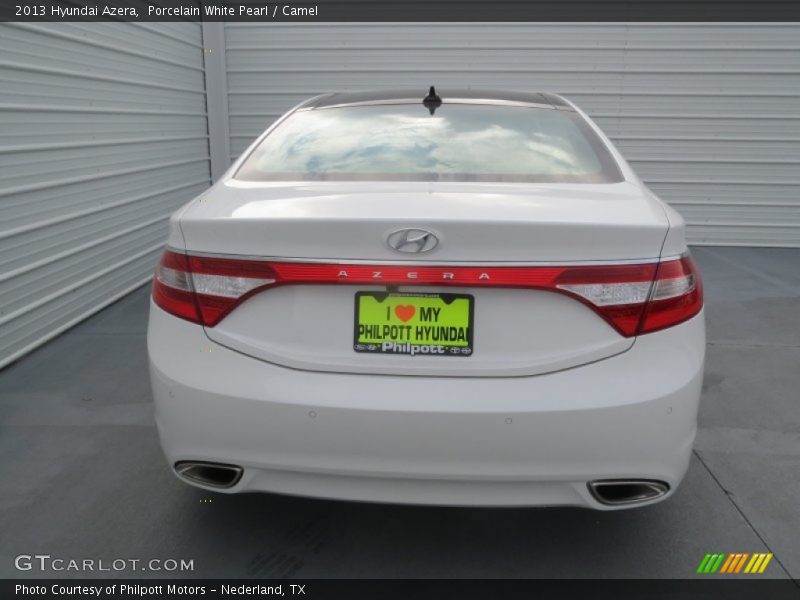 Porcelain White Pearl / Camel 2013 Hyundai Azera