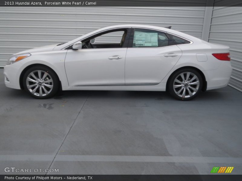 Porcelain White Pearl / Camel 2013 Hyundai Azera