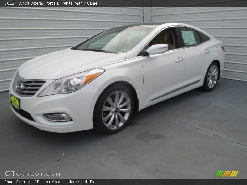 Porcelain White Pearl / Camel 2013 Hyundai Azera