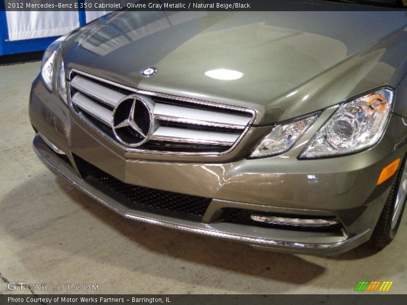 Olivine Gray Metallic / Natural Beige/Black 2012 Mercedes-Benz E 350 Cabriolet
