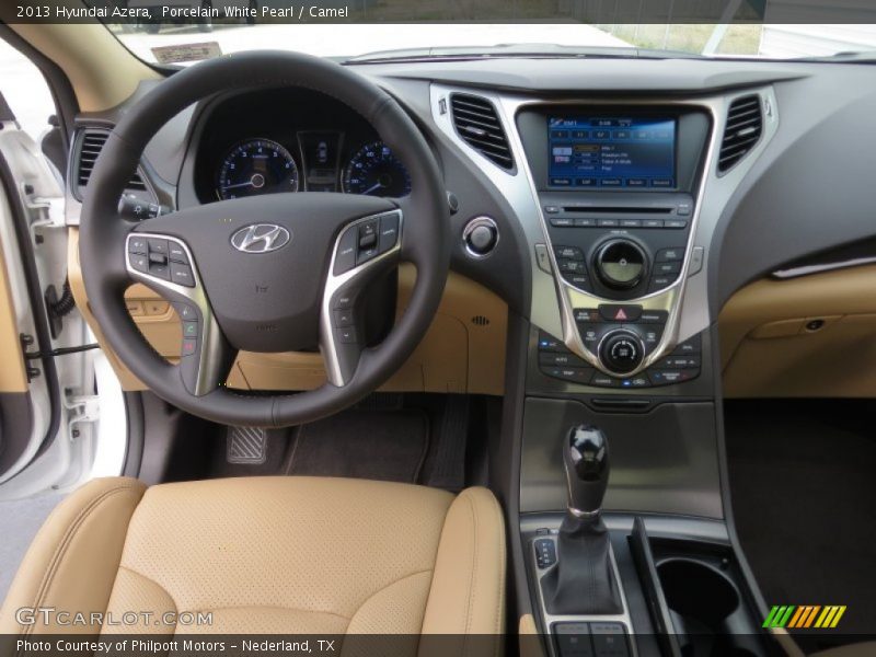 Porcelain White Pearl / Camel 2013 Hyundai Azera