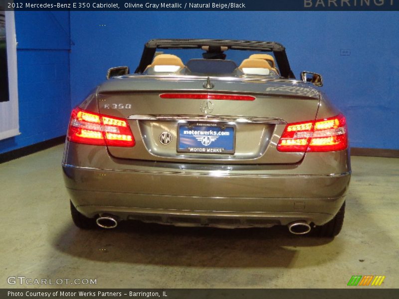 Olivine Gray Metallic / Natural Beige/Black 2012 Mercedes-Benz E 350 Cabriolet