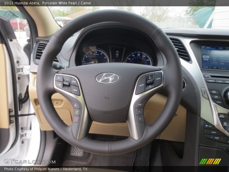Porcelain White Pearl / Camel 2013 Hyundai Azera