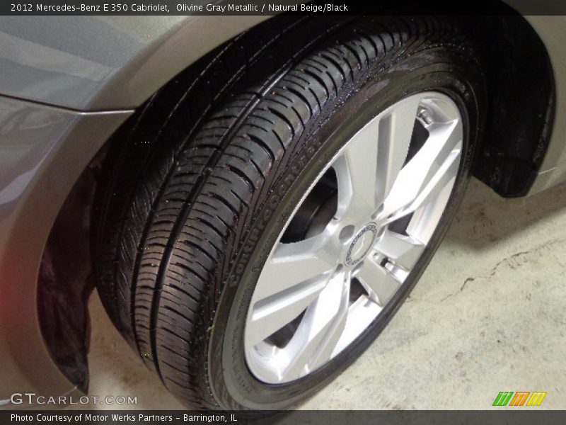 Olivine Gray Metallic / Natural Beige/Black 2012 Mercedes-Benz E 350 Cabriolet