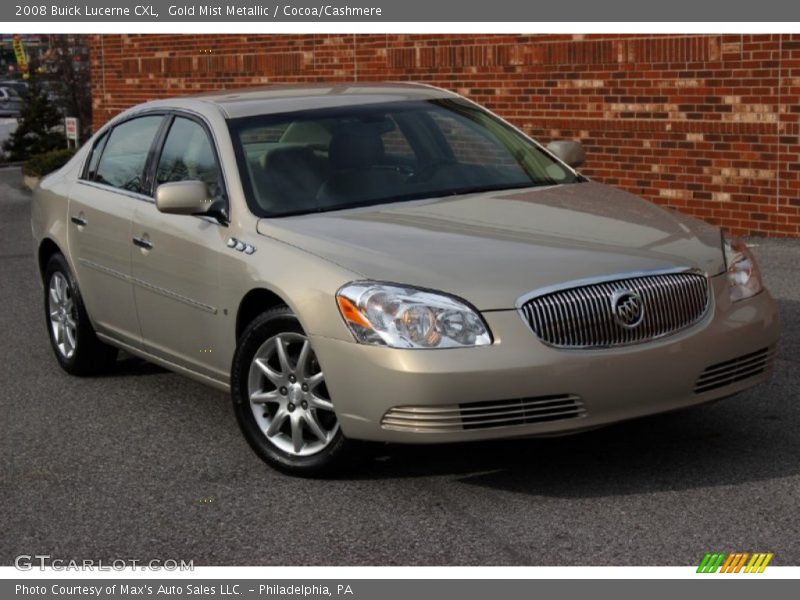 Gold Mist Metallic / Cocoa/Cashmere 2008 Buick Lucerne CXL
