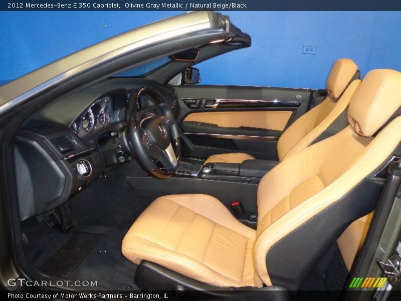 Olivine Gray Metallic / Natural Beige/Black 2012 Mercedes-Benz E 350 Cabriolet