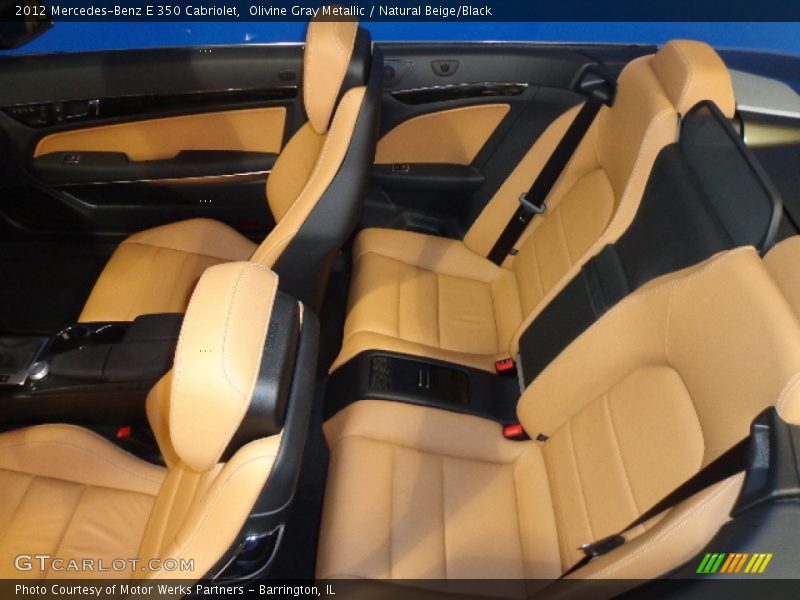 Olivine Gray Metallic / Natural Beige/Black 2012 Mercedes-Benz E 350 Cabriolet