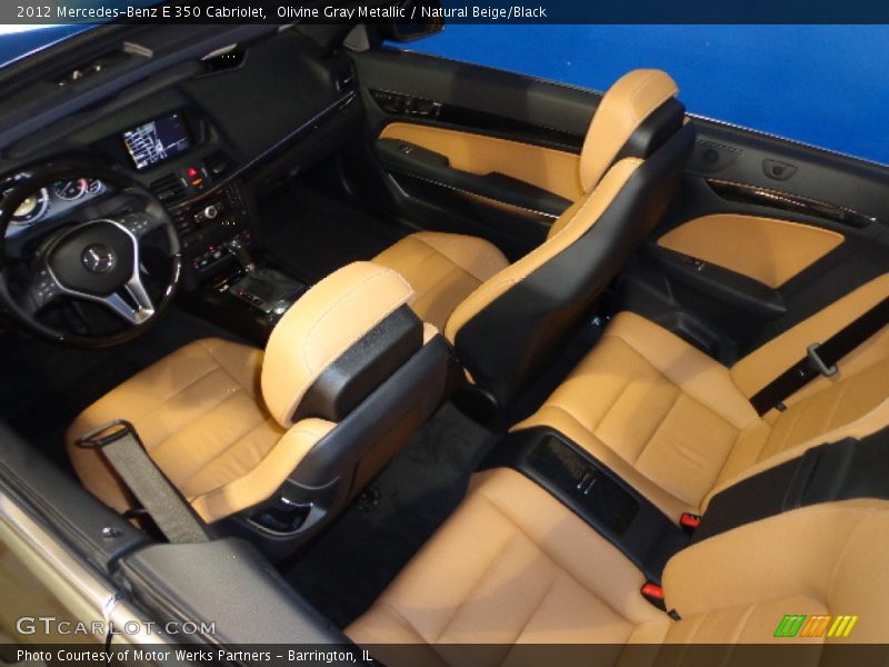 Olivine Gray Metallic / Natural Beige/Black 2012 Mercedes-Benz E 350 Cabriolet