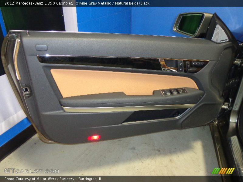Olivine Gray Metallic / Natural Beige/Black 2012 Mercedes-Benz E 350 Cabriolet